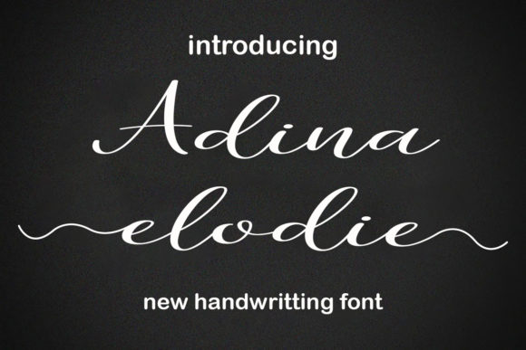Adina Elodie: The Perfect Script Font for Handmade Brands