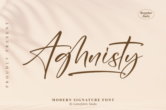 Aghnisty: The Trendy Script Font for Handmade Brands