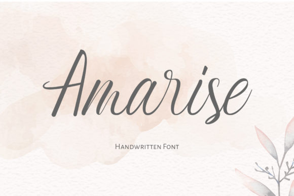 Amarise: A Dainty Script Font for Handmade Brands