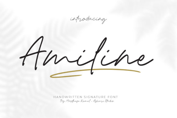 Amiline: A Relaxed Script Font for Authentic Branding