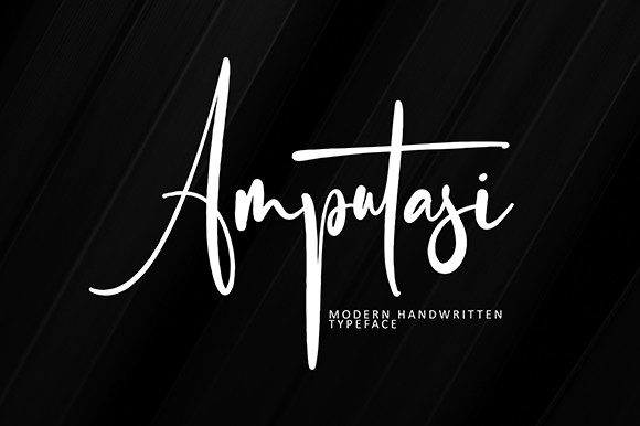 Amputasi: The Script Font That Stops the Scroll