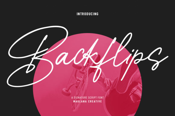 Backflips: A Premium Script Font for Modern Web Design