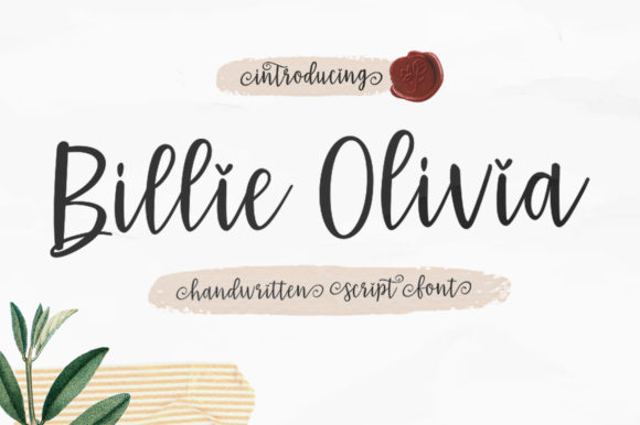 Billie Olivia: A Script Font for Editorial Design
