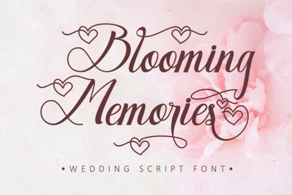 Blooming Memories: A Script Font for Editorial Elegance