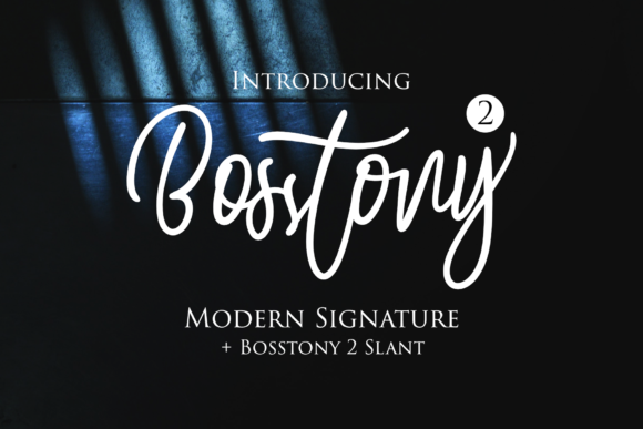 Bosstony 2: A Classy Script Font for Modern Branding