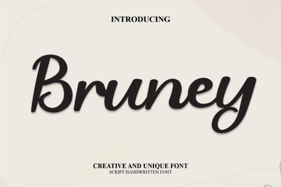Bruney Font: A Whimsical Script for Handmade Brands