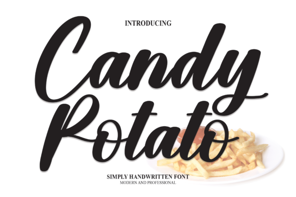 Candy Potato: A Delicate Script Typeface for Editorial Design