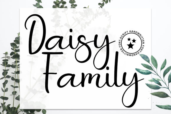Daisy Family: A Script Font for Campaign Design
