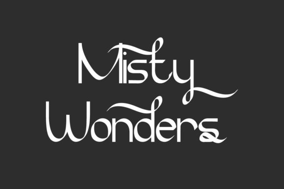 Elevate Your Brand with the Misty Wonders Typeface