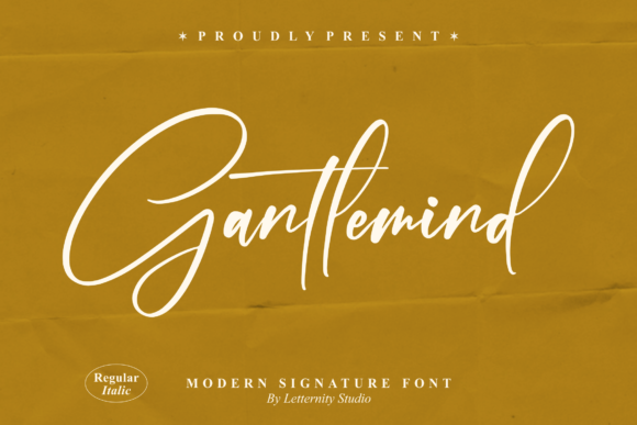 Gantlemind: A Stylish Script Font for Editorial Design