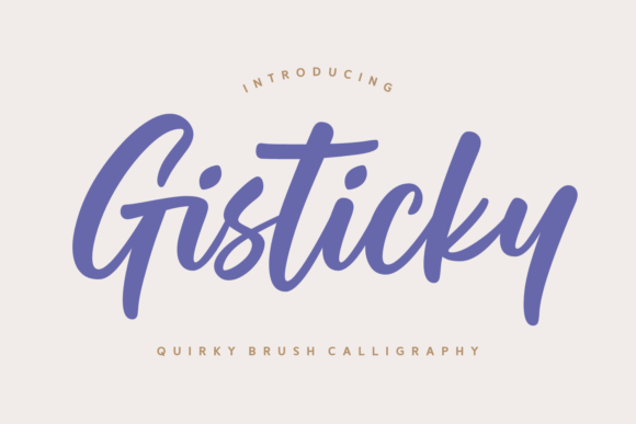 Gisticky: The Script Font That Elevates Your Brand