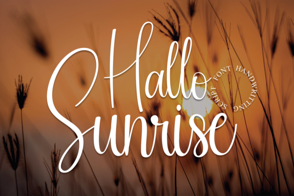 Hallo Sunrise: A Script Font for Polished Branding
