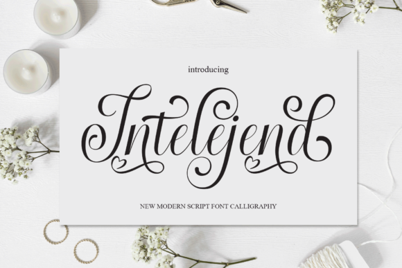 Intelejend: A Script Font That Brings Handmade Products to Life