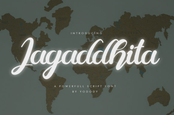 Jagaddhita: A Stylish Script Font for Digital Branding