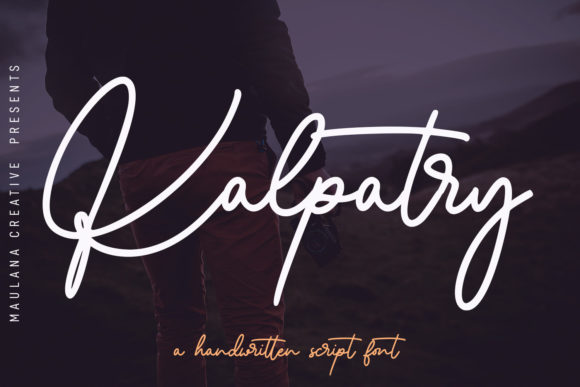 Kalpatry: A Refined Script Font for Editorial Design