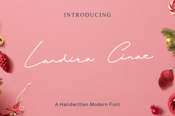 Landira Cinae: A Delicate Script Font for Handmade Brands