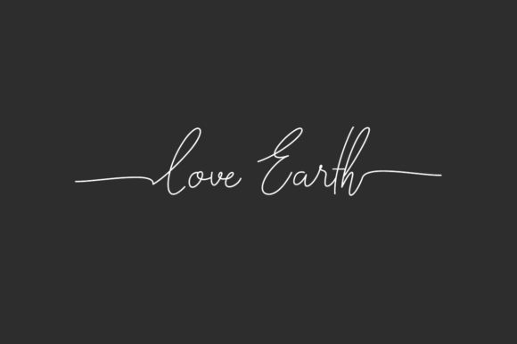 Love Earth: A Delicate Script Font for Modern Web Design