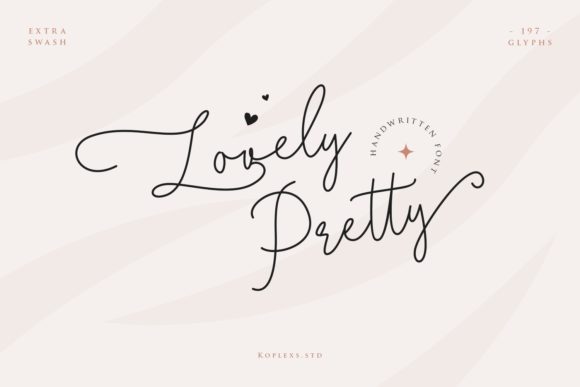 Lovely Pretty Font Review: A Whimsical Script for Web Design
