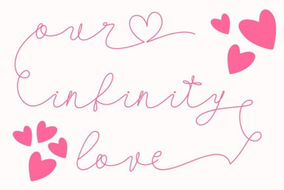 Our Infinity Love: A Delicate Script Font for Editorial Design