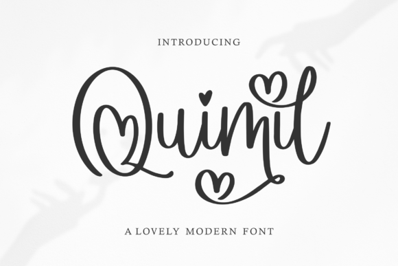 Quimil: A Graceful Script Typeface for Modern Web Design