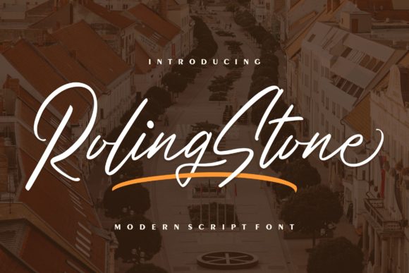 Roling Stone: A Delicate Script Font for Editorial Design