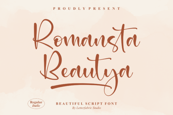 Romansta Beautya: A Script Typeface for Editorial Elegance