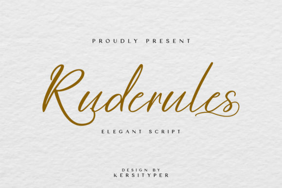 Ruderules: A Raw Script for Bold Brand Identity