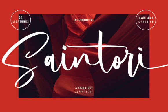 Saintori Font Review: A Script Typeface for Web Design