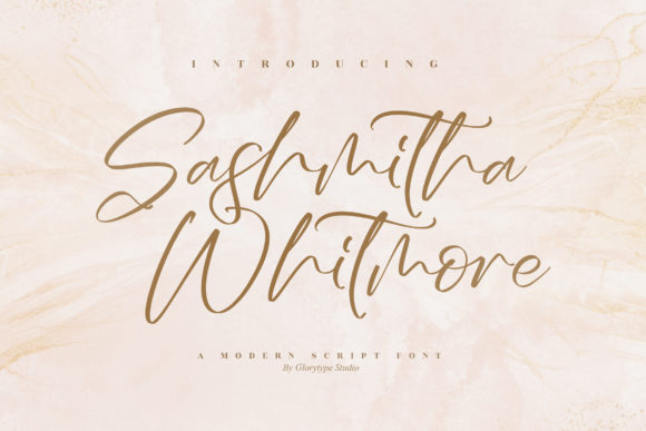Sashmitha Whitmore: A Script Font for Modern Branding