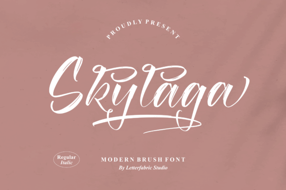 Skylaga: A Modern Script Font for Web Design