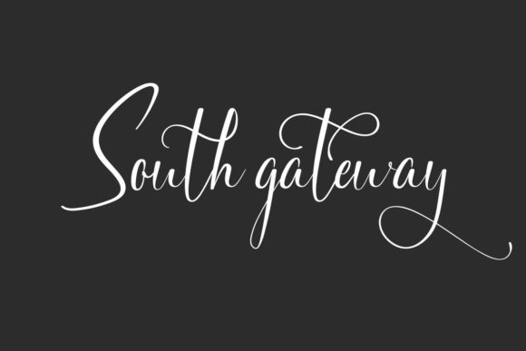 South Gateway: The Script Font That Elevates Campaign Visuals