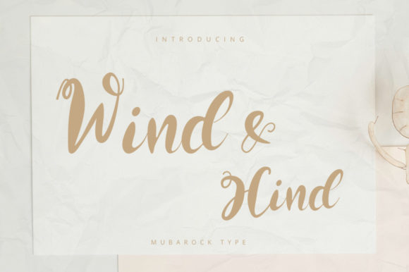 Wind and Hind: A Script Font for Memorable Branding